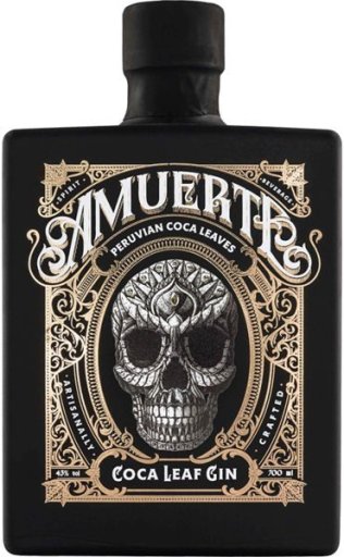 AMUERTE Coca Leaf Black Edition Gin 43% 70cl Fl.