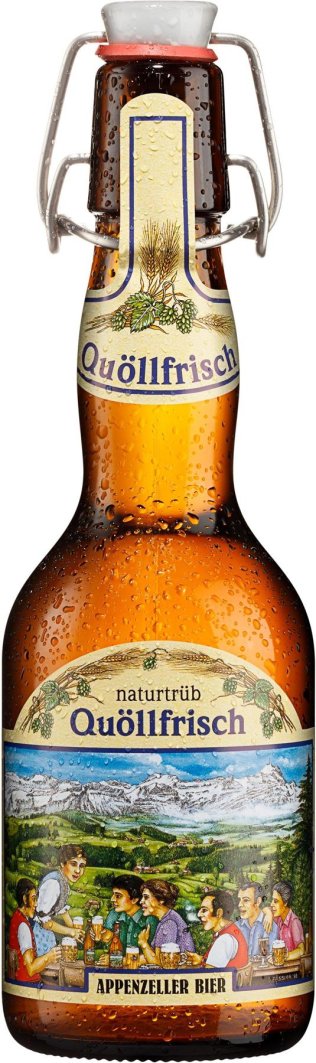 Appenzeller-Bier Quöllfrisch naturtrüb Bügel 33cl Har 20