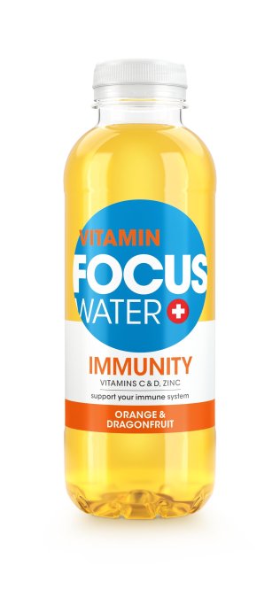 Focuswater IMMUNITY Orange & Drachenfrucht 50cl SP 4x6