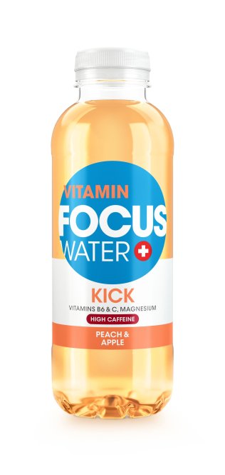 Focuswater KICK Pfirsich & Apfel 50cl SP 4x6
