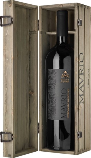 MAVRIO Negroamaro Salento IGT JG 2020 Magnum in Geschenkskarton 150cl Fl.