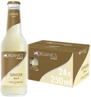 Organics by Red Bull Ginger Beer Glas 25cl Kt 24