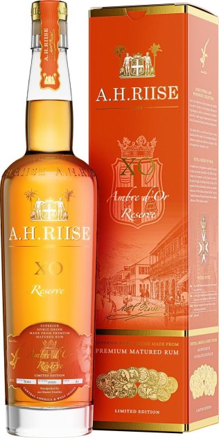 Rum A.H. Riise X.O. Ambre d'Or Reserve 70cl Fl.