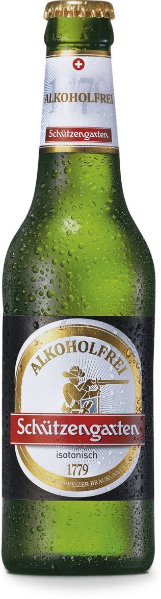 Schützengarten alkoholfrei 6x33cl. EW Glas 33cl Kt 6