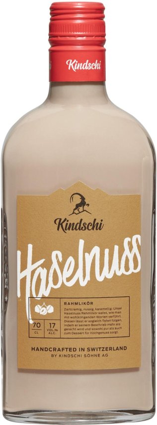Kindschi Rahmlikör Haselnuss 17% 70cl Fl.