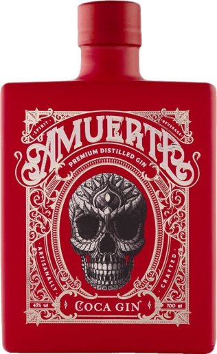 AMUERTE Coca Leaf Gin Red Edition 43 % 70cl Fl.