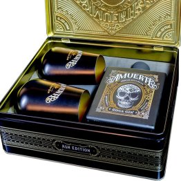 AMUERTE Coca Leaf Black Edition Gift Box Gin mit 2 Becher 70cl Stück