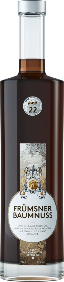 Goba Frümsner Baumnuss Likör 35% 50cl Fl.