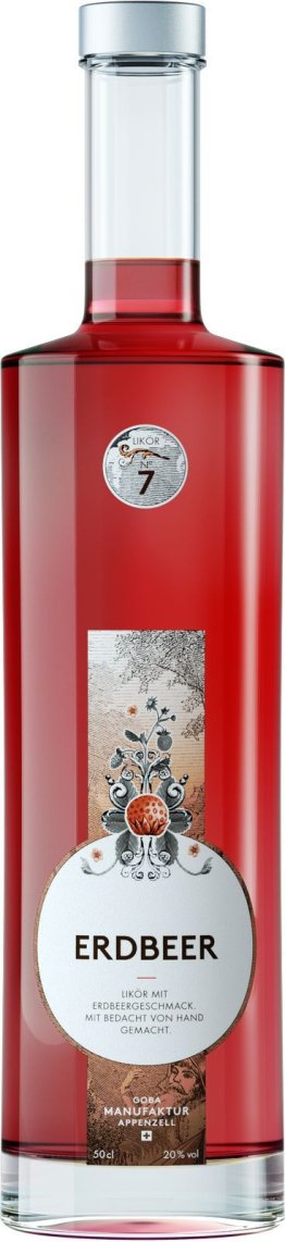 Goba Walderdbeer Likör 20% 50cl Fl.