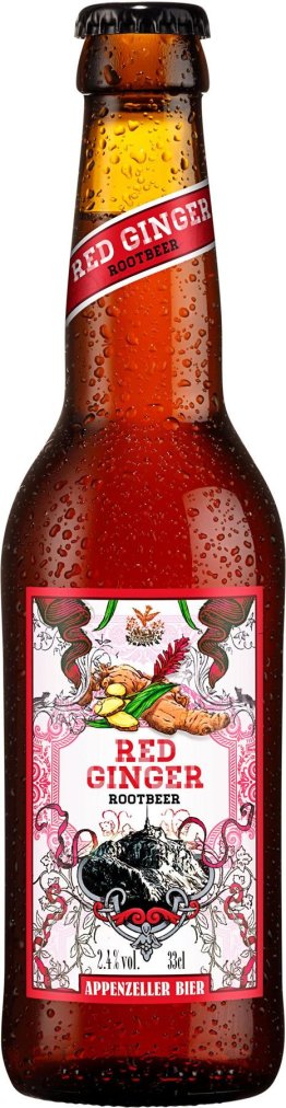 Appenzeller-Bier Red Ginger Rootbeer 6 x 33cl. EW Glas 33cl Kt à 6