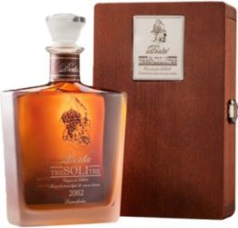 Berta Tre Soli Tre Grappa 43% in Holzkiste 70cl