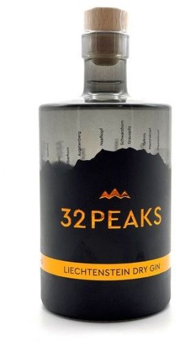 32 PEAKS dein Gin aus Liechtenstein 43% 50cl