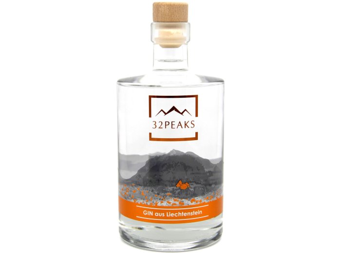 32 PEAKS dein Gin aus Liechtenstein 43% 50cl Fl.