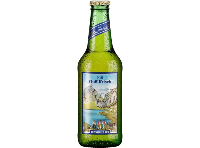 Appenzeller-Bier Quöllfrisch hell 10er Pk. EW Glas 33cl Kt à10 Fl.