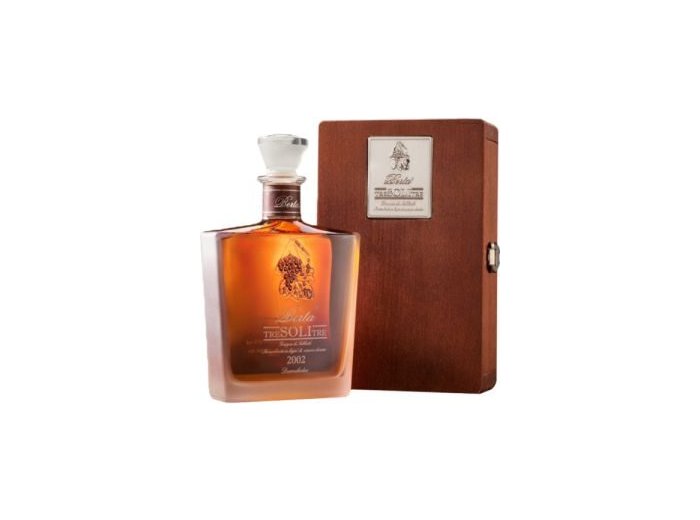 Berta Tre Soli Tre Grappa 43% in Holzkiste 70cl Fl.