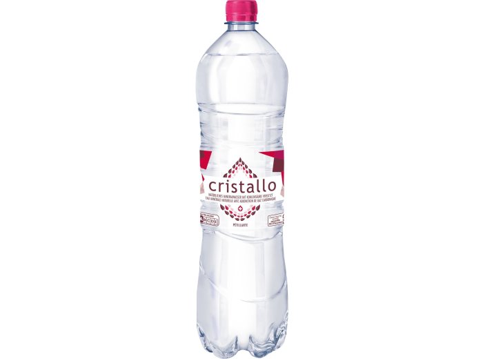 Cristallo rot mit Kohlensäure PET EW 150cl Har 6