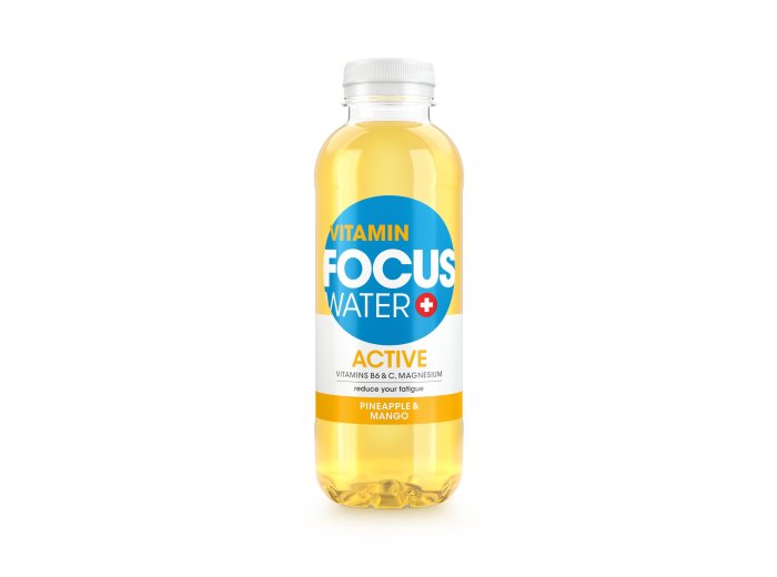 Focuswater Active Ananas & Mango 50cl SP 4x6
