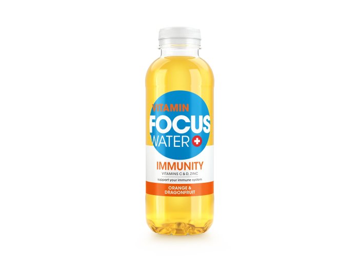 Focuswater IMMUNITY Orange & Drachenfrucht 50cl SP 4x6