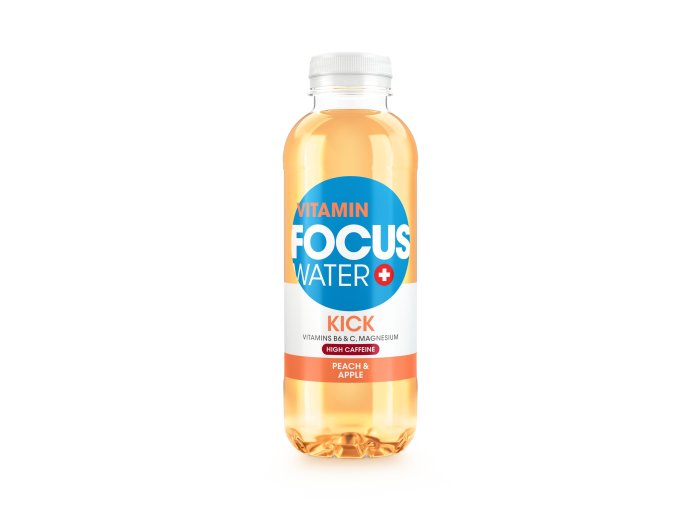 Focuswater KICK Pfirsich & Apfel 50cl SP 4x6