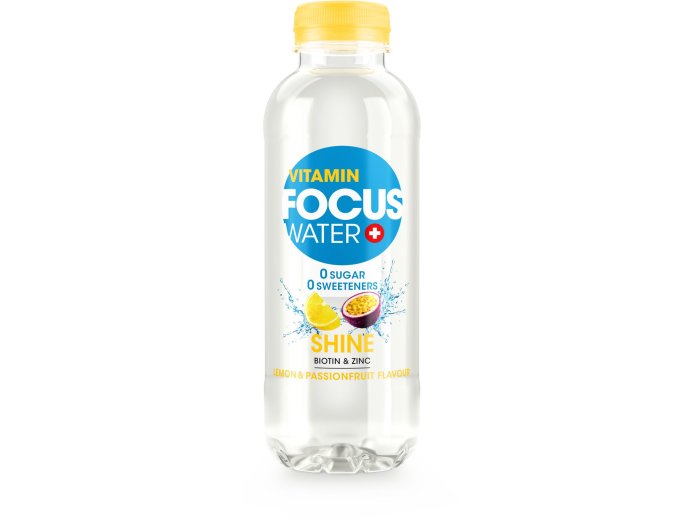 FOCUSWATER SHINE Zitrone & Passionsfrucht 50cl SP 4x6