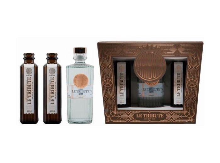 Le Tribute Gin 43% & Tonic Geschenkspackung 70cl Packung