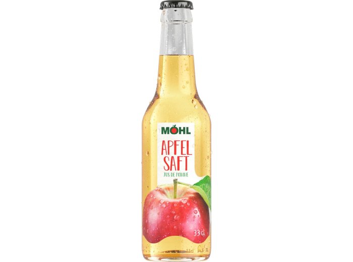 Möhl Apfelsaft hell MW 33cl Har 24
