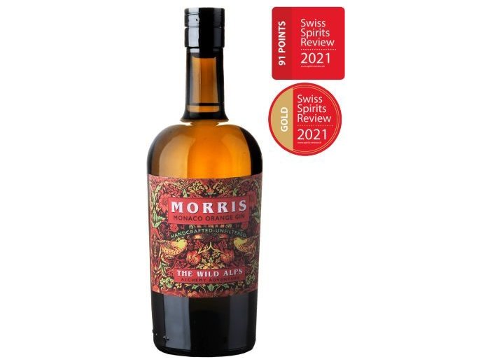 Morris Monaco Orange Dry Gin the Wild Alps 47% 50cl Fl.
