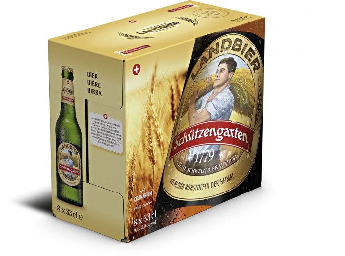 Schützengarten Landbier 8x33cl. EW Karton 33cl Kt à 8
