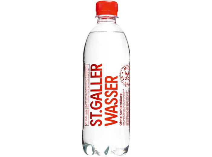 St. Galler Wasser ohne Kohlensäure PET EW 50cl SP 24