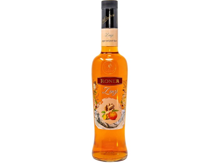 Zenzi Ingwer-Pfirsichlikör 21% Roner Brennerei Südtirol 70cl Fl.
