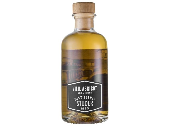 Studer's Vieil Abricot 40% "Oak & Smoke" geräucherte Aprikose 20cl Fl.