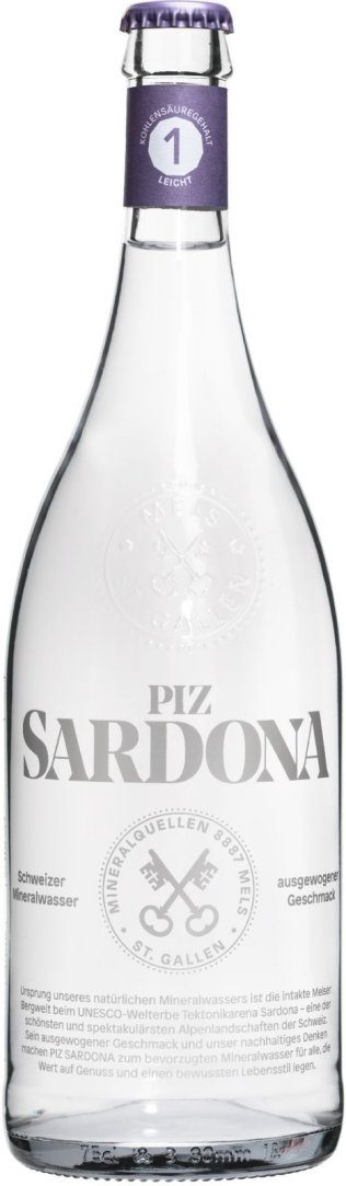 Piz Sardona 1 Kohlensäure leicht 75cl Har 12