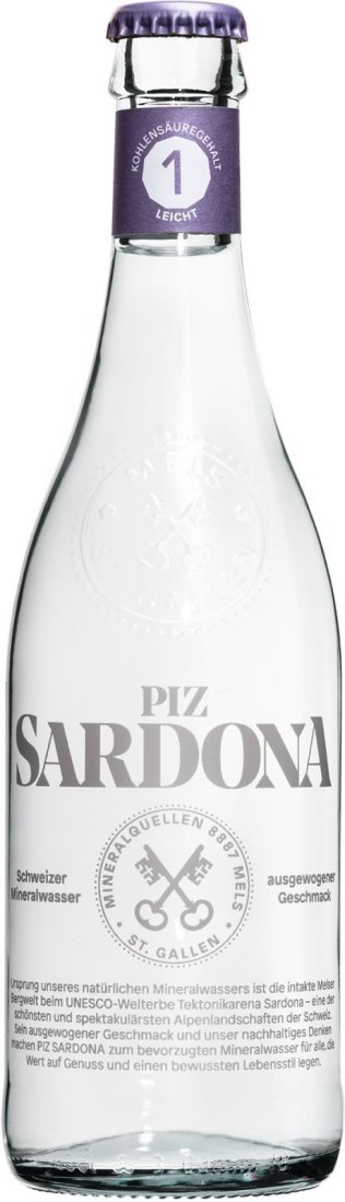 Piz Sardona 1 Kohlensäure leicht 40cl Har 20