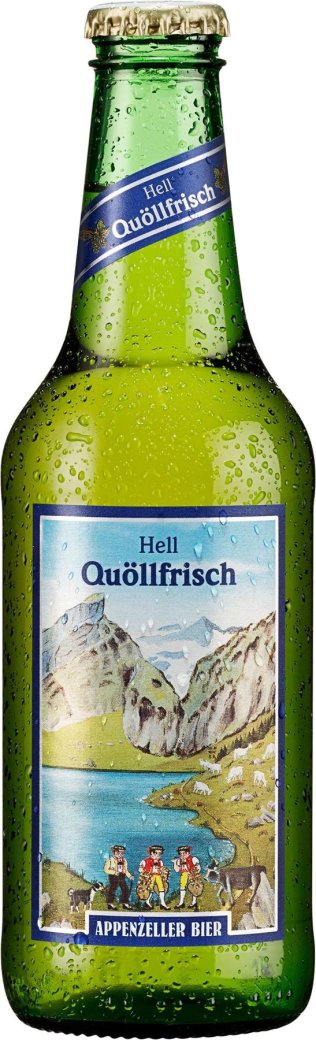 Appenzeller-Bier Quöllfrisch hell 10er Pk. EW Glas 33cl Kt à10 Fl.