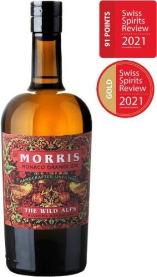 Morris Monaco Orange Dry Gin the Wild Alps 47% 50cl Fl.