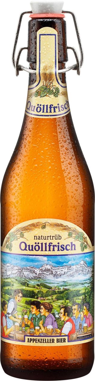 Appenzeller-Bier Quöllfrisch naturtrüb Bügel 50cl Har 15