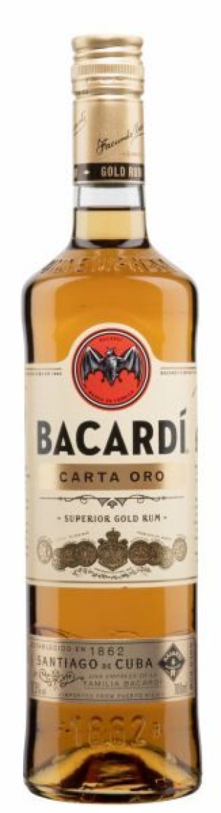 Bacardi Carta Oro Gold 37.5% Rum 70cl Fl.