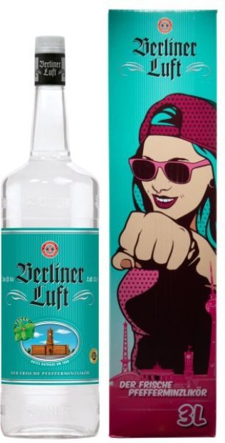 Berliner Luft Pfefferminzlikör 18% 300cl Fl.
