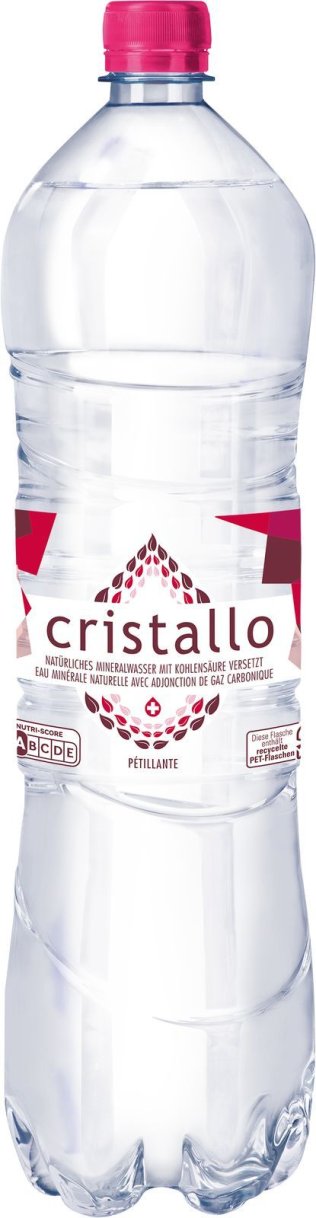Cristallo rot mit Kohlensäure PET EW 150cl Har 6