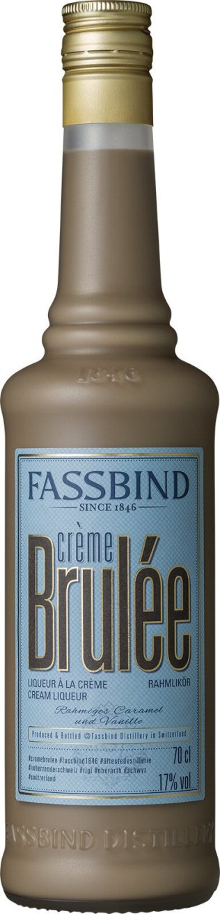 Fassbind Crème Brûlée Likör 17% 70cl Fl.