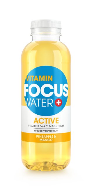 Focuswater Active Ananas & Mango 50cl SP 4x6