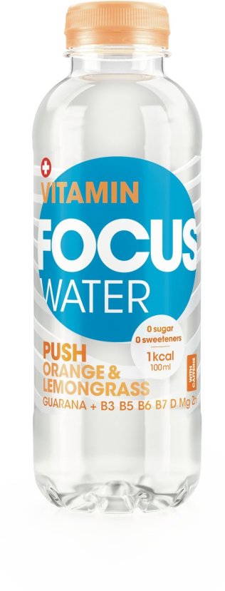 Focuswater PUSH Orange & Zitronengras 50cl SP 4x6