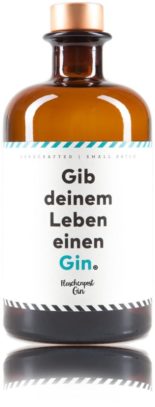 Gin "Gib deinem Leben einen GIN" 41% 50cl Fl.