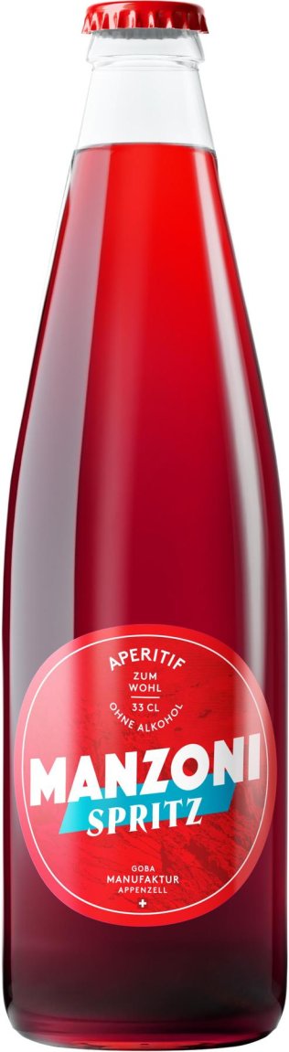 Goba Manzoni Spritz 33cl. Beerig-Bitter und Fruchtig-Spitzig alkoholfrei 33cl Har 24