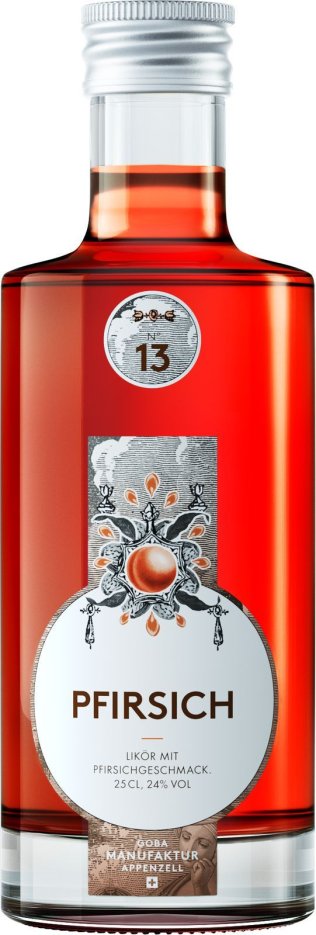 Goba Pfirsich Likör 20% 25cl Fl.