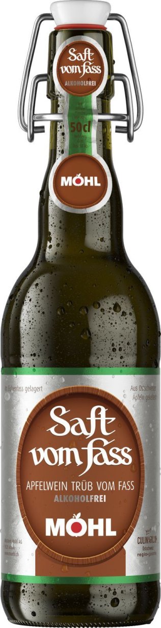 Möhl Saft vom Fass trüb alkoholfrei Bügel 50cl Har 15
