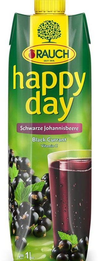Rauch happy day schwarze Johannisbeere Tetra 100cl Tetra 12