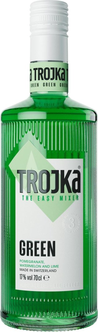 Trojka Vodka Green Likör 17% 70cl Kt à 6