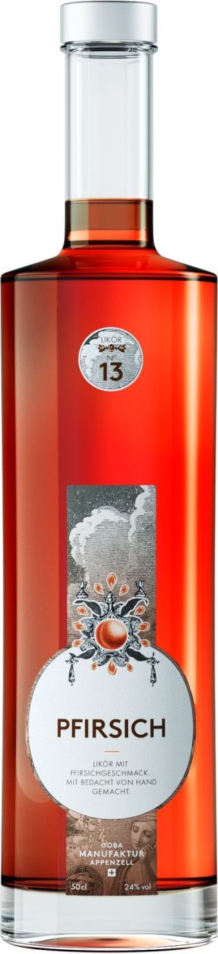 Goba Pfirsich Likör 20% 50cl Fl.