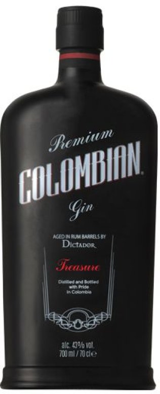 Dictador Premium Colombian Aged Gin Black Bottle 43% 70cl